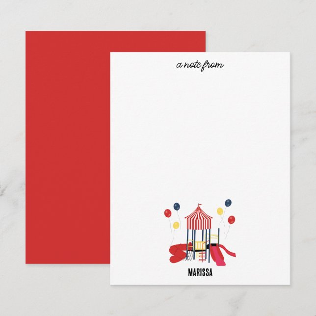 Tarjeta Pequeña Cumpleaños personalizado para niños y niñas en el  (Anverso / Reverso)