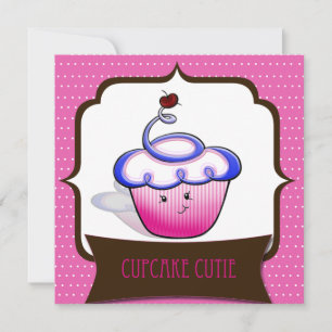 Tarjeta Pequeña Cupakes Cutie Notecards