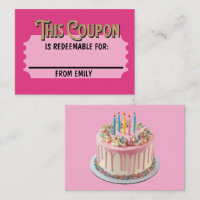 Cupón de Celebración de Regalo de Boleto Canjeable