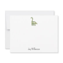 Custom Dinosaur Note Card