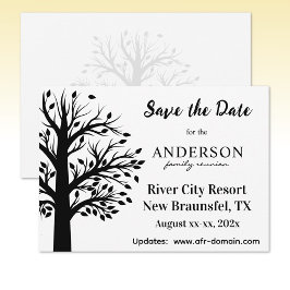 Tarjeta Pequeña Custom Family Reunion Venue and Dates Flat