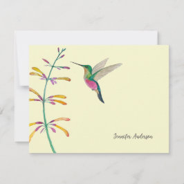 Tarjeta Pequeña Custom Hummingbird 