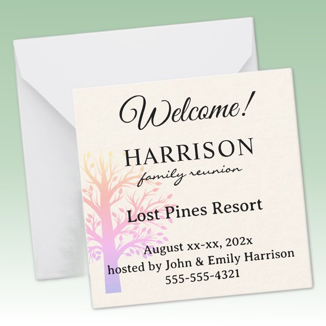 Tarjeta Pequeña Custom Mini Family Reunion Welcome Gift Bag (Subido por el creador)
