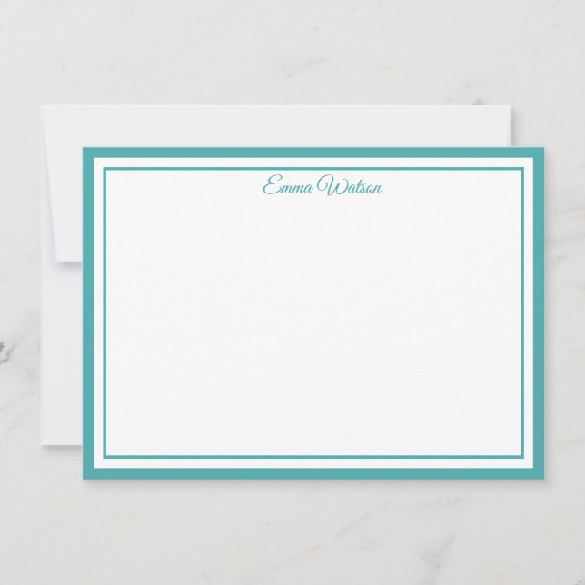 Tarjeta Pequeña Custom Name Note Card (Anverso)