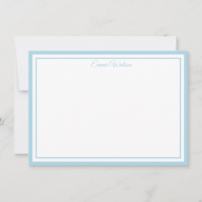 Tarjeta Pequeña Custom Name Note Card (Anverso)