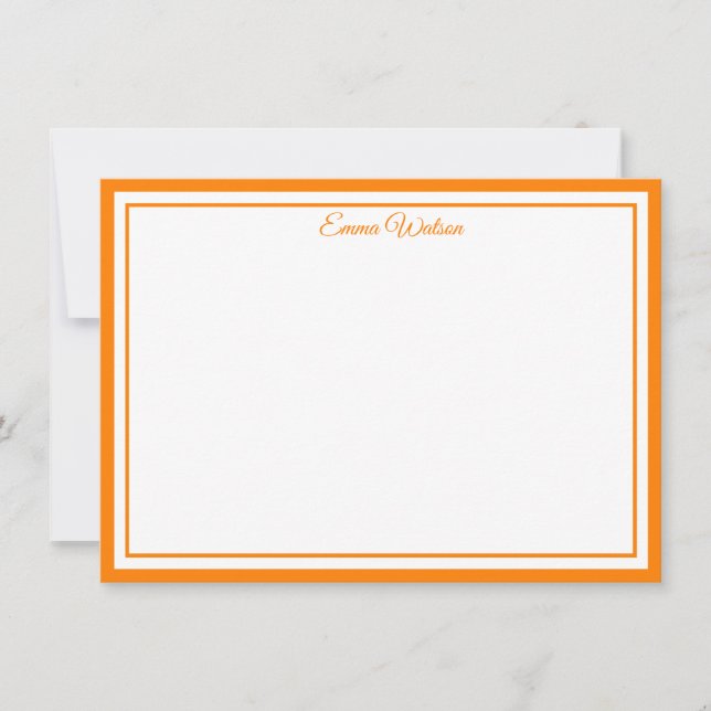 Tarjeta Pequeña Custom Name Note Card (Anverso)