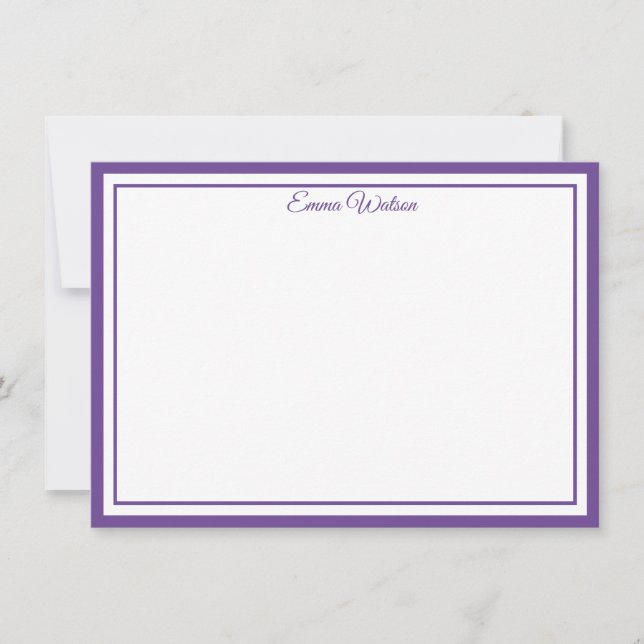 Tarjeta Pequeña Custom Name Note Card (Anverso)