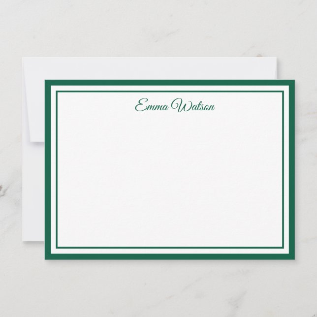 Tarjeta Pequeña Custom Name Note Card (Anverso)