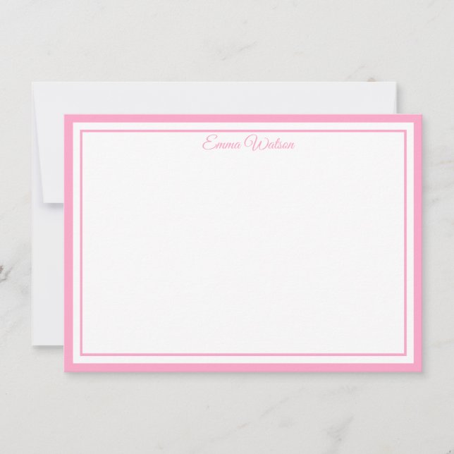 Tarjeta Pequeña Custom Name Note Card (Anverso)