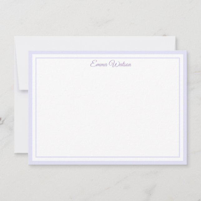 Tarjeta Pequeña Custom Name Note Card (Anverso)