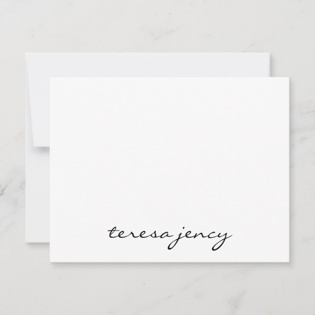 Tarjeta Pequeña Custom Photo Collage | Modern Minimal Monogram  (Anverso)