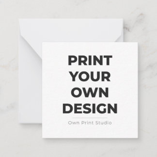 Tarjeta Pequeña Custom Print Your Own | Printing My Own To Order