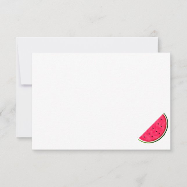 Tarjeta Pequeña Cute Cartoon Watermelon Custom Blank (Anverso)