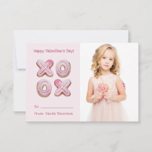 Tarjeta Pequeña Cute Foto Rosa Día de San Valentín