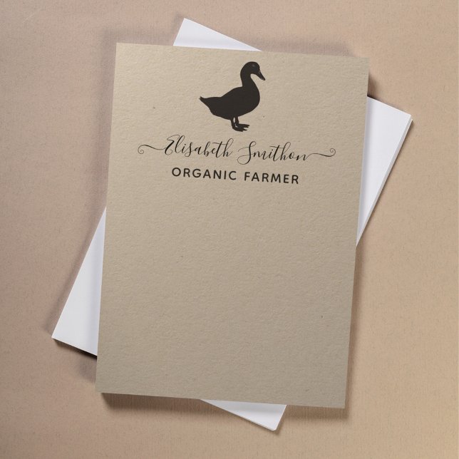 Tarjeta Pequeña Cute gracioso mercado orgánico de pato Stationery  (Subido por el creador)
