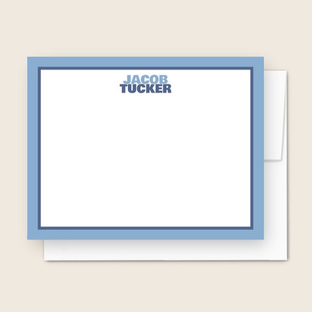 Tarjeta Pequeña Cute Nombre apilado 2-Tone Estacionamiento de bord (Subido por el creador)