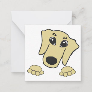 Tarjeta Pequeña dachshund cartoon trigo asomándose