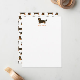 Tarjeta Pequeña Dachshund de pelo largo