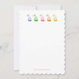 Tarjeta Pequeña Daisy Bunny personalizado