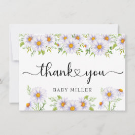 Tarjeta Pequeña Daisy Watercolor | Floral Gracias