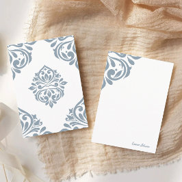Tarjeta Pequeña Damask Ambience Cadet Gray