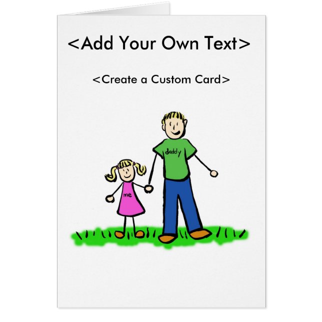 Tarjeta pequeña de papá (rubia) (Frente)