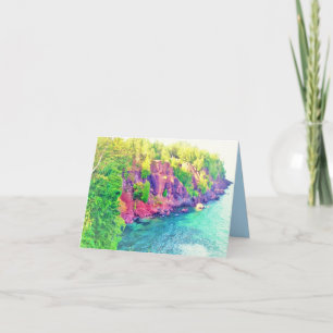 TARJETA PEQUEÑA DE RECIBIMIENTO DE LA ISLA PRESQUE