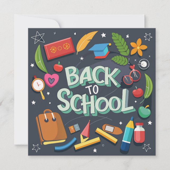 Tarjeta Pequeña de vuelta a la escuela (Anverso)