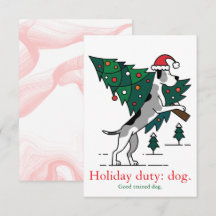 Deber de vacaciones de Navidad: perro. Versión Gra