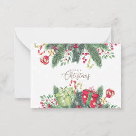 Tarjeta Pequeña Decoración de regalo de los navidades