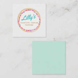 Tarjeta Pequeña Decorador de pasteles personalizados o cookies