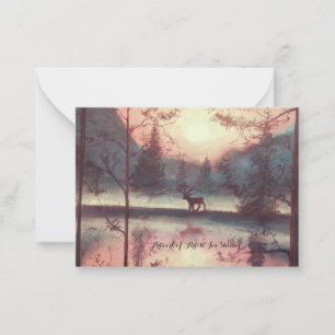 Tarjeta Pequeña Deer Woodlet