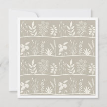 Delicado beige neutral silueta botánica minimalist