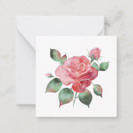Tarjeta Pequeña Delicado Rosa