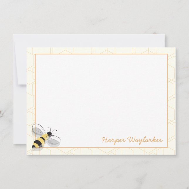 Tarjeta Pequeña Denominación ilustrada de la especie animal de abe (Anverso)