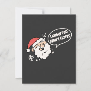 Tarjeta Pequeña Dentista Dental Navidad Santa
