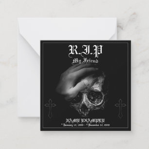 Tarjeta Pequeña Descansa en paz mi amigo