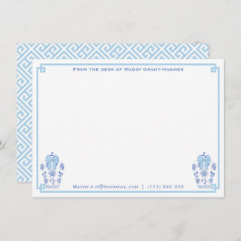 Tarjeta Pequeña Desde El Escritorio De | Clave griega de Ginger Ja