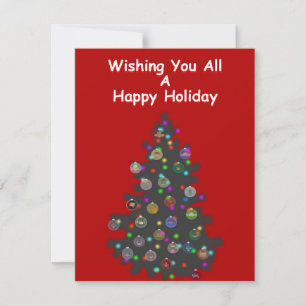 Tarjeta Pequeña Deseándole a todos unas felices fiestas