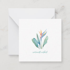 Tarjeta Pequeña Deseos más cálidos Ave de los Mini Navidades del P