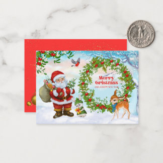 Tarjeta Pequeña "Deseos más cálidos: Una carta de Navidades desbor