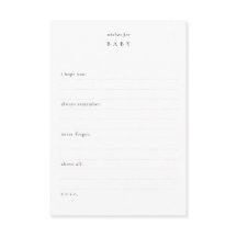 Deseos para el bebé + predicciones | Ducha Keepsak