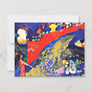 Tarjeta Pequeña Destino de pared roja de Kandinsky