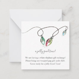 Tarjeta Pequeña Detalles de intercambio de regalos Insertar