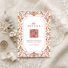 Detalles florales botánicos vintage de otoño con c