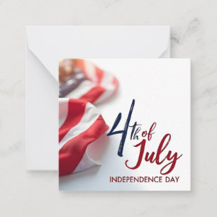 Tarjeta Pequeña Día de la Independencia del 4 de Julio Diseño Patr