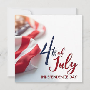 Tarjeta Pequeña Día de la Independencia del 4 de Julio Diseño Patr