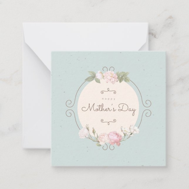 Tarjeta Pequeña Día de la madre (Anverso)