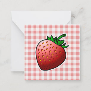 Tarjeta Pequeña Día de la Madre de fresa roja