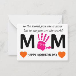 Tarjeta Pequeña Día de la Madre Imprimible